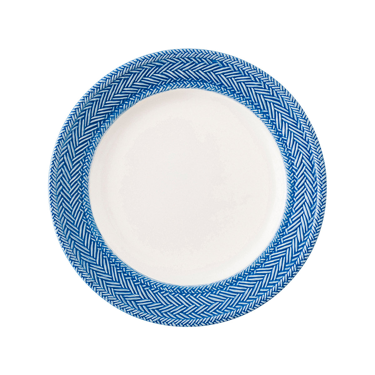 Textured Delft Blue Four Piece Dinnerware Set - Image 5