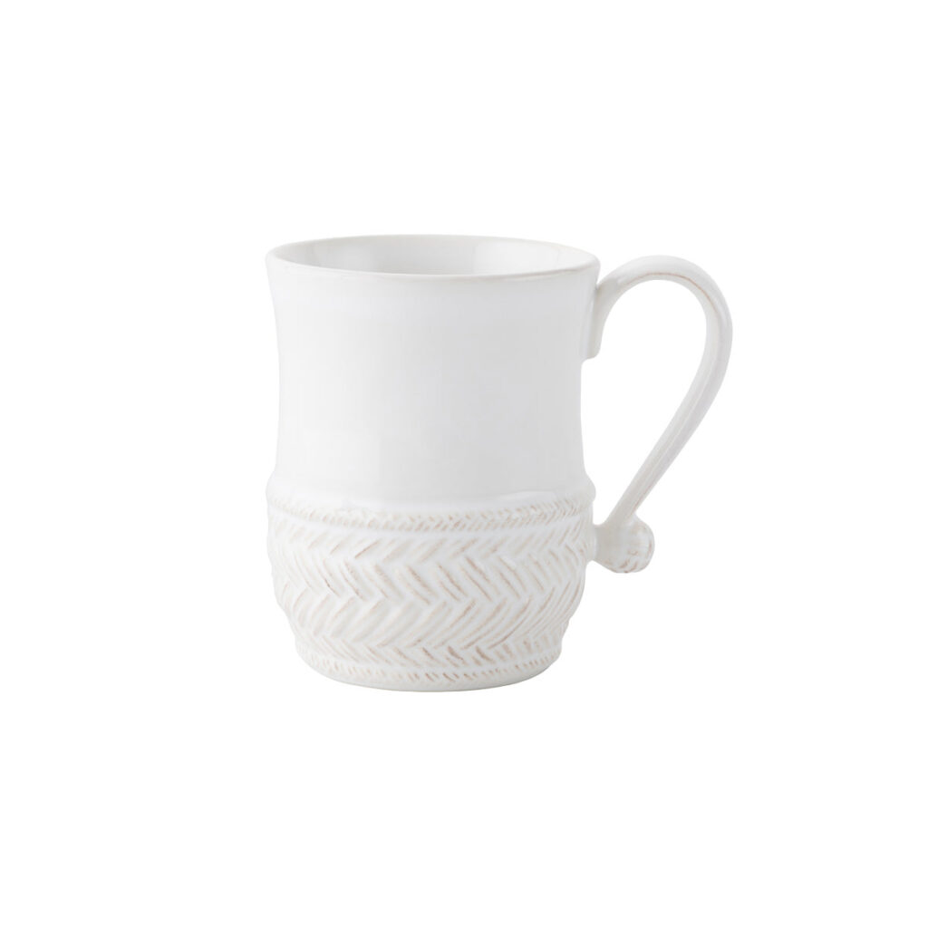 Classic White Layered Ceramic Coffee Mug