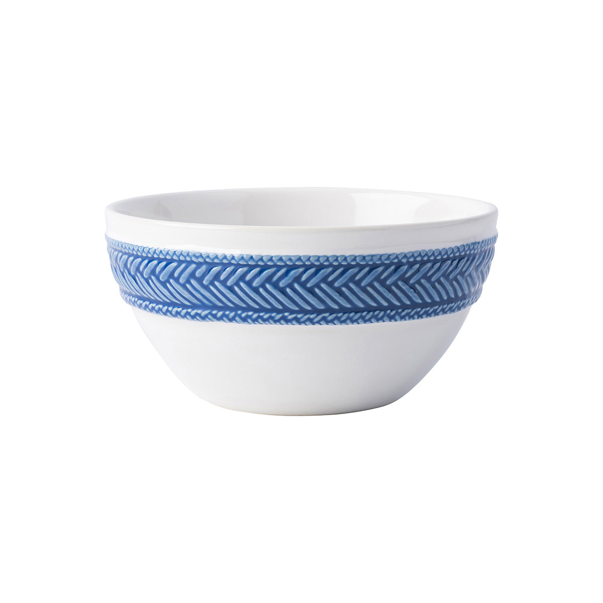 Textured Delft Blue Four Piece Dinnerware Set - Image 7
