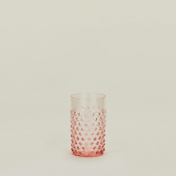 Blush Hobnail Crystal Tumbler