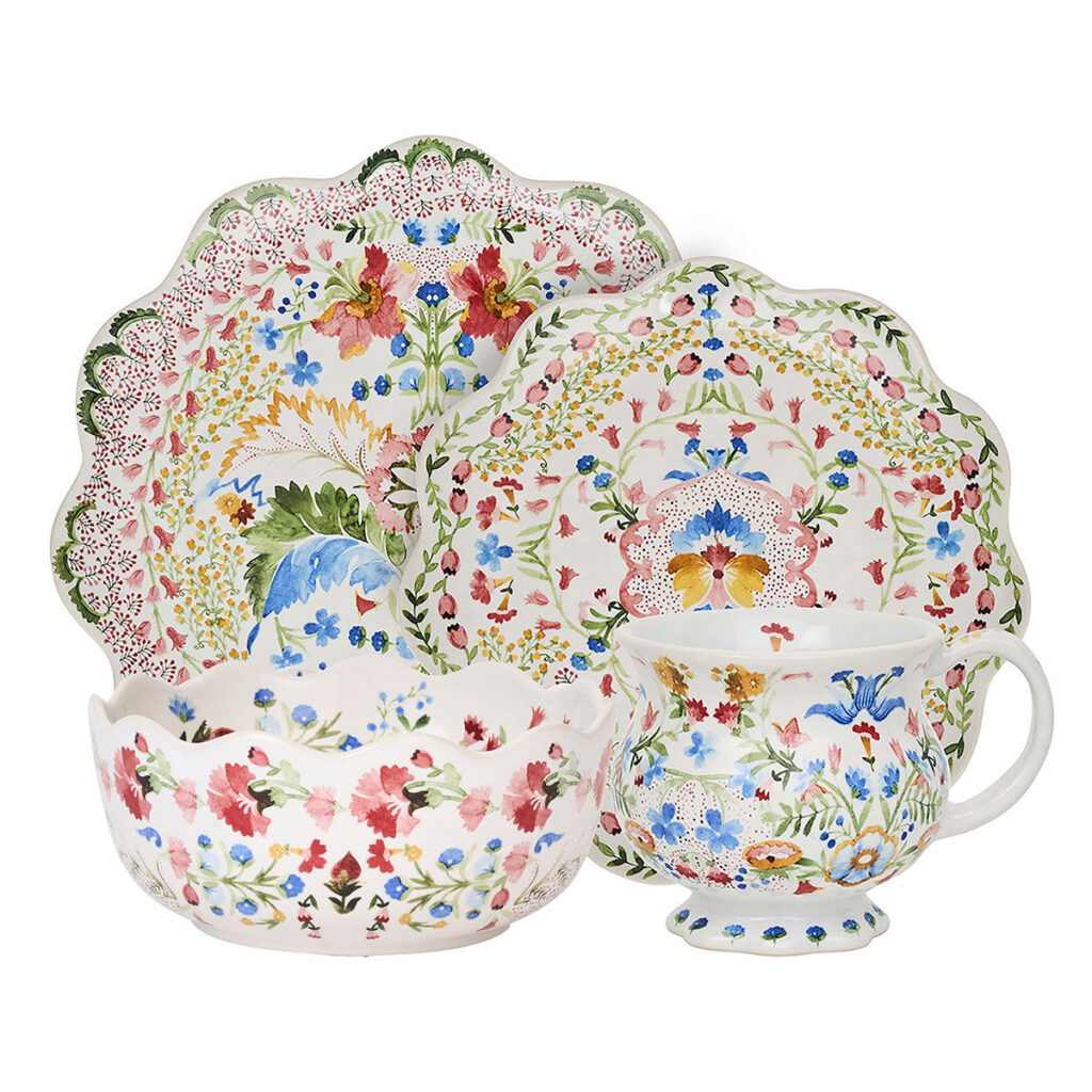Versatile Multicolor Four Piece Dinnerware Set