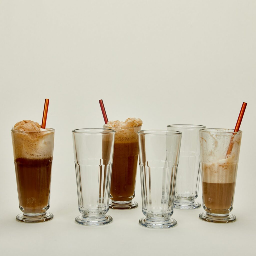 Faceted French-Style Highball Set