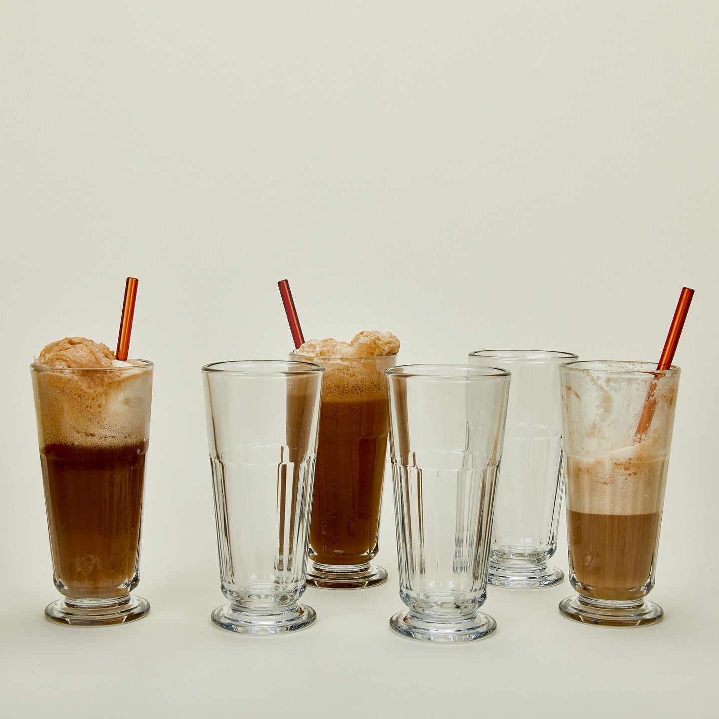 Faceted French-Style Highball Set