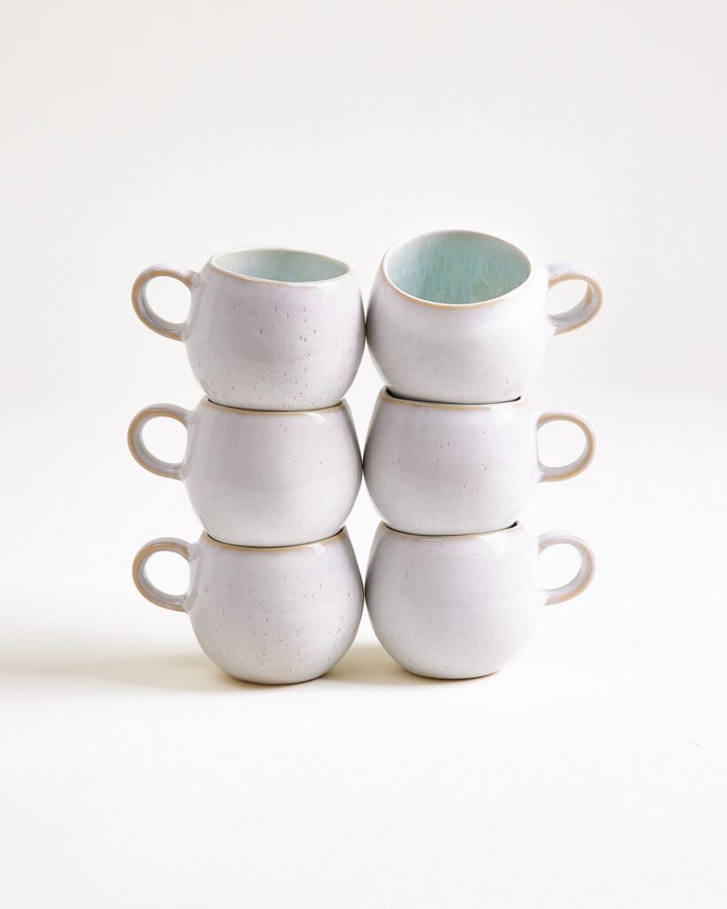 Everyday Clean Line Azure Espresso Cup Set of Six