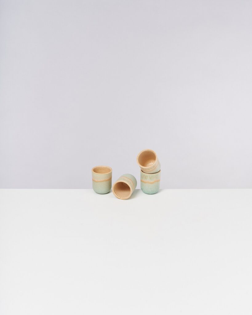 Everyday Apricot Mint Espresso Cup Set of Four