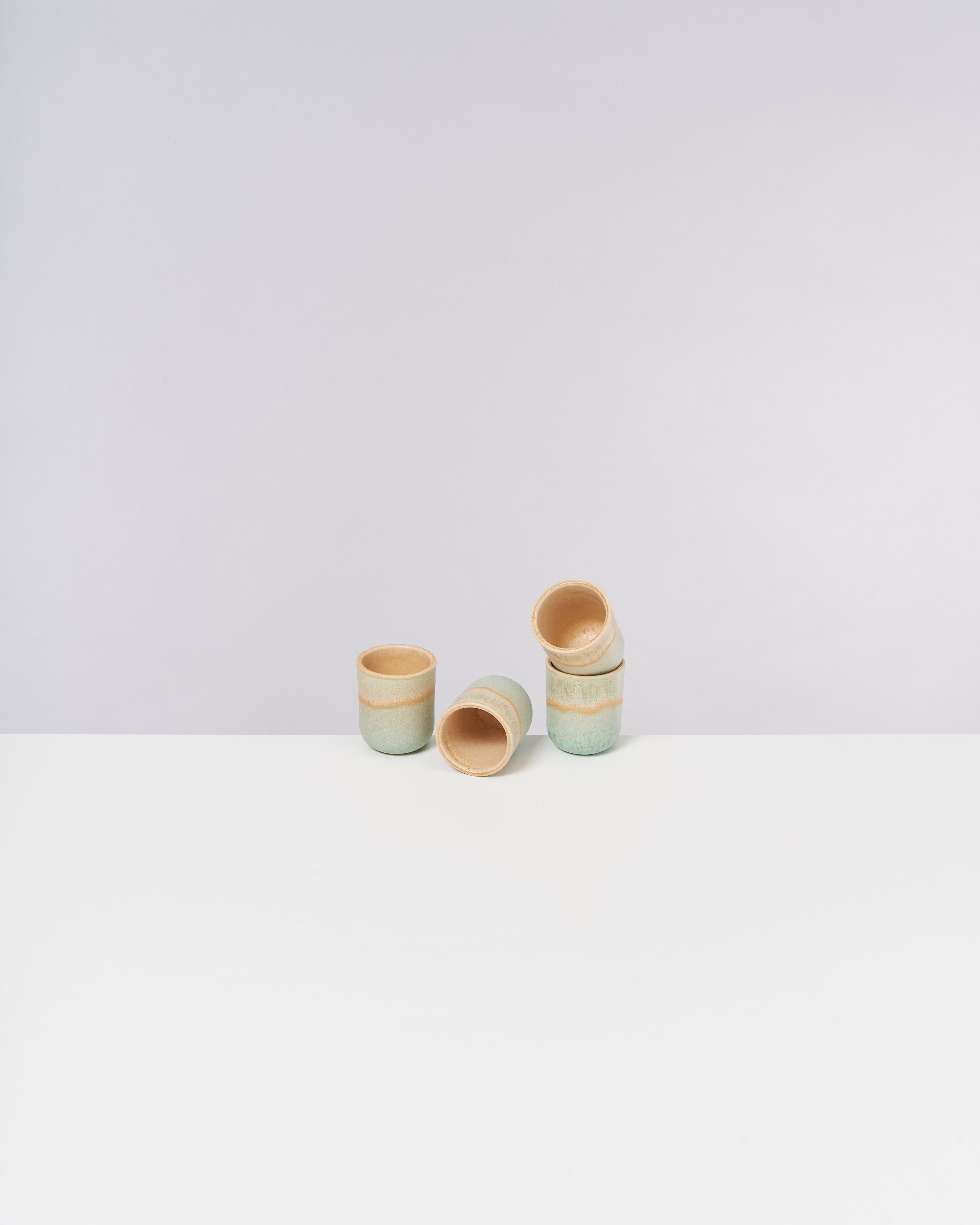 Everyday Apricot Mint Espresso Cup Set of Four
