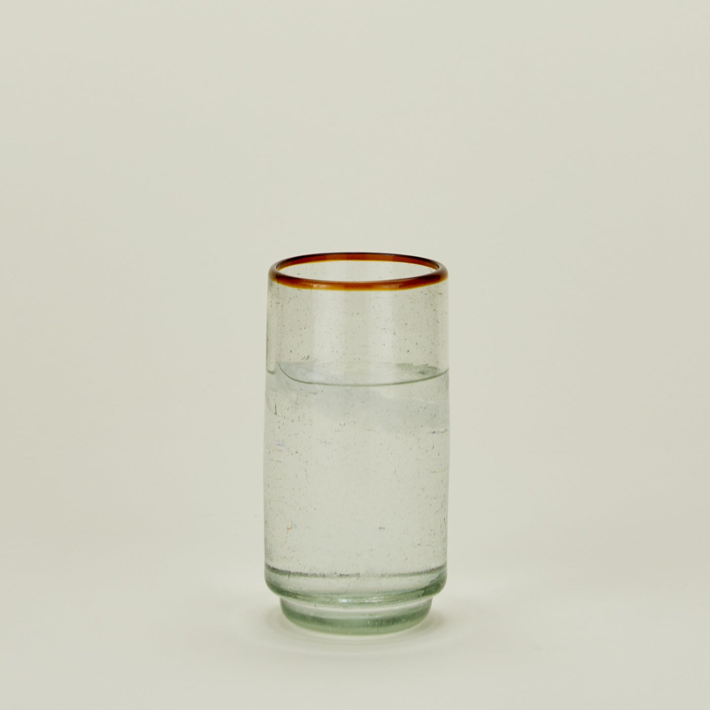 Amber Rim Stackable Drinking Glass - Image 4