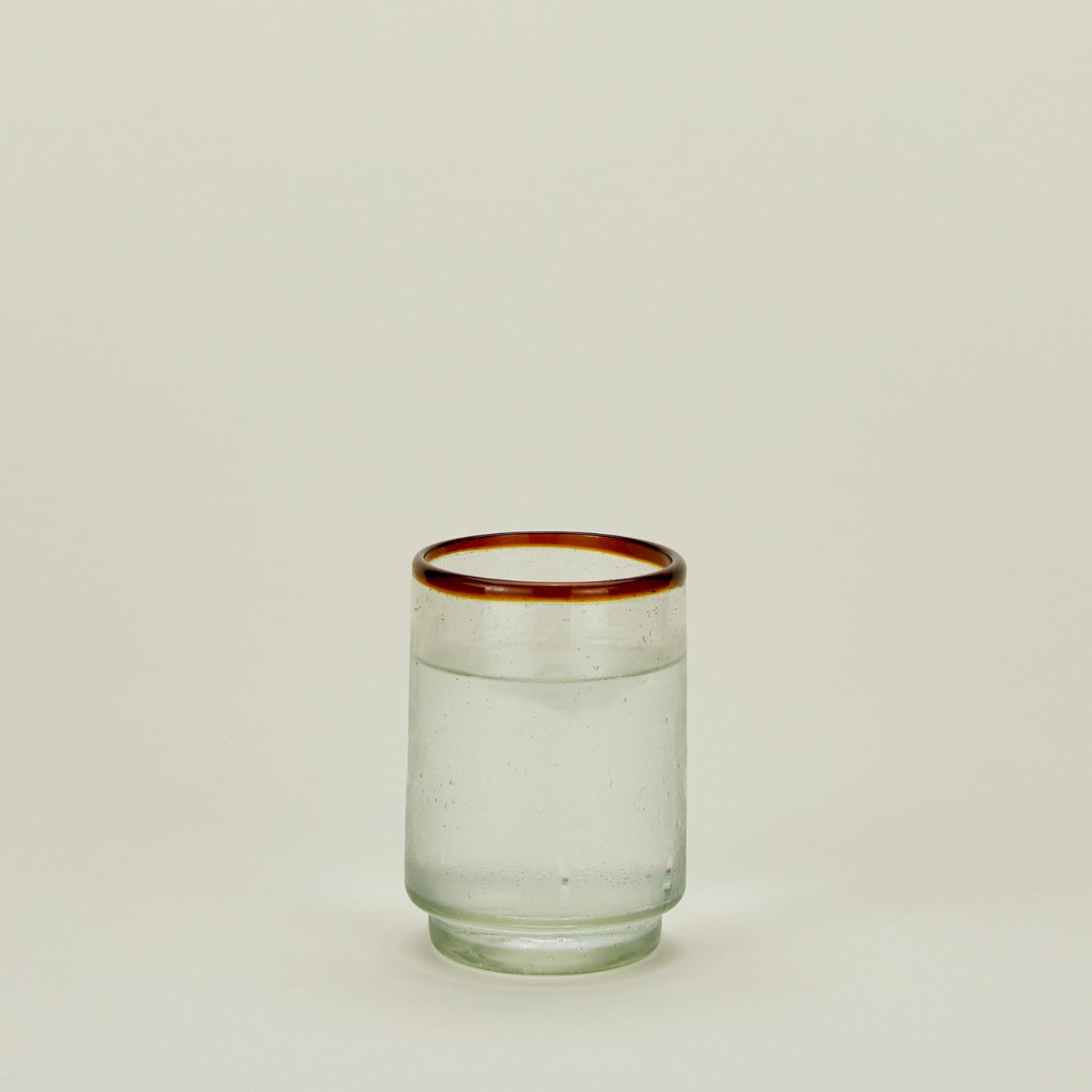 Amber Rim Stackable Drinking Glass - Image 3